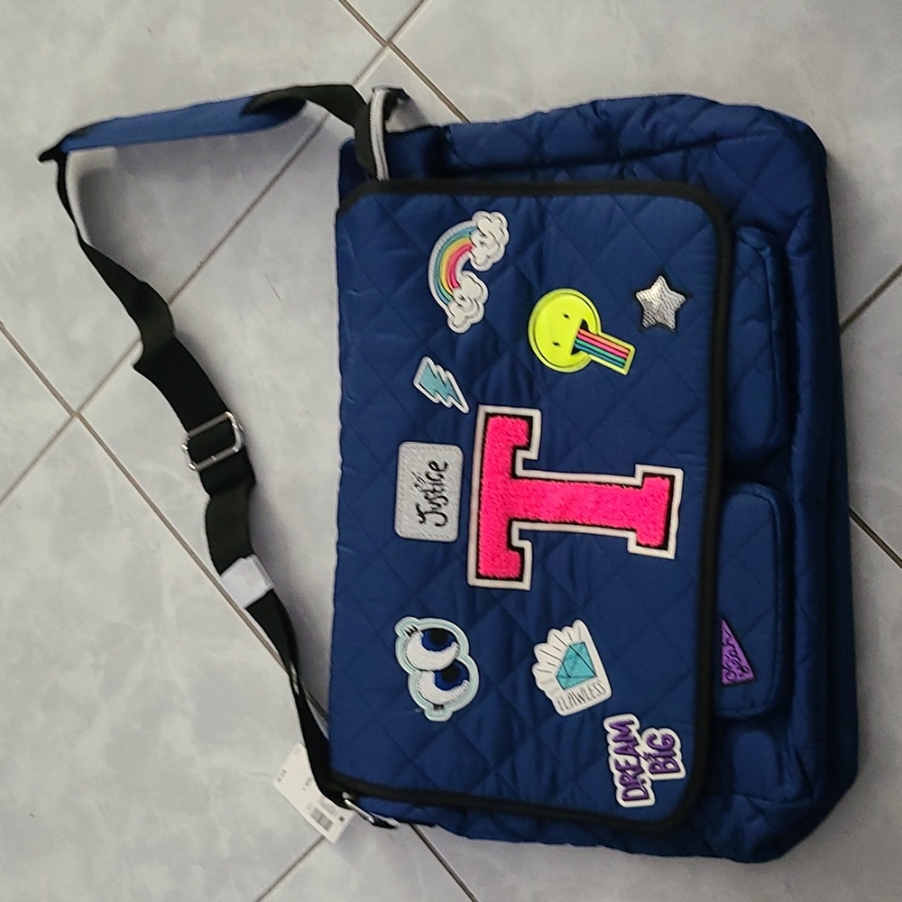 Justice Girls Crossbody Quilt Bookbag